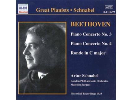 CD Schnabel,Artur/Sargent,Malcolm - Klavierkonzerte 3+4/Rondo (1CD)