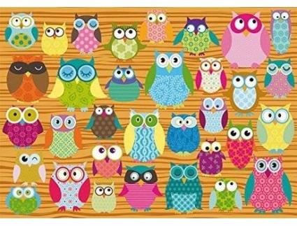 Puzzle  Owls Children's Puzzle (Idade Mínima: 8)