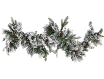 Guirlanda com efeito de neve e iluminação LED 180 cm WHITEHORN