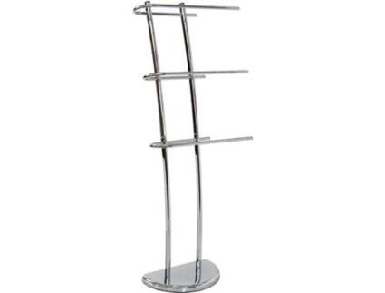 Toallero  Prateado De Metal (39x18x105 cm)