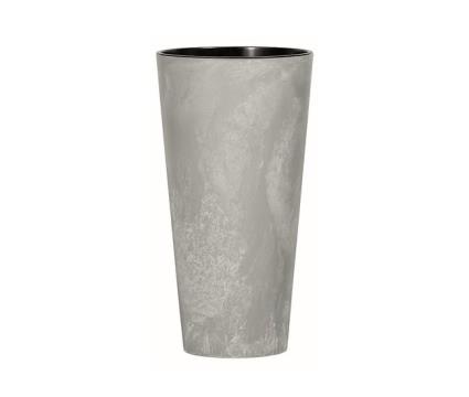 Vaso  Tubus Slim Effect (Cinzento - 15 x 15 x 28.6 cm)