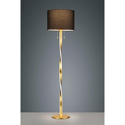 Candeeeiro de pé NANDOR E27 40W2X7W 3000K DOURADO