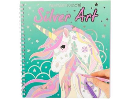 Livro de Colorir Fantasy Model Silver Art