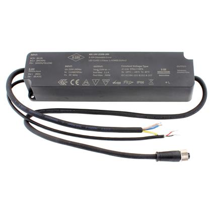 Fonte de alimentação ip66 dc220v/250w/11a 0-10v
