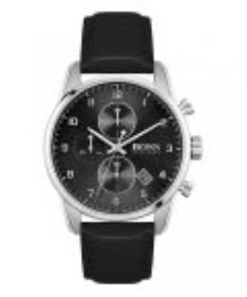 Relógio Boss Skymaster Chr. Aço Pele