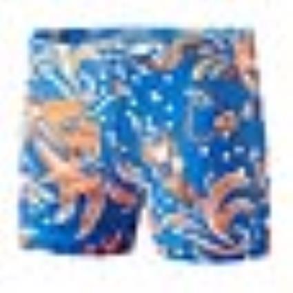 Fato De Banho Infantil  8-05394c248 Azul Laranja