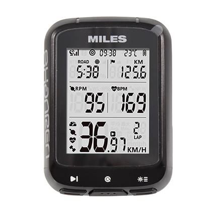Ciclocomputador  Miles com GPS ANT+ Preto