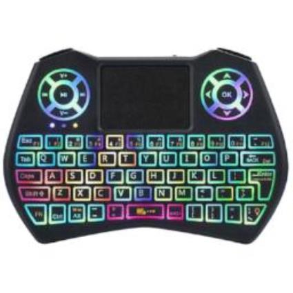 Mini Teclado Sem Fio i9 Plus RGB LED
