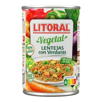 Lentilhas com verduras  (430 g)