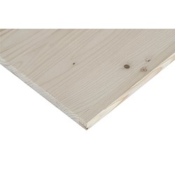 Painel de madeira maciça CASQUINHA BRANCA 2000X500X18MM