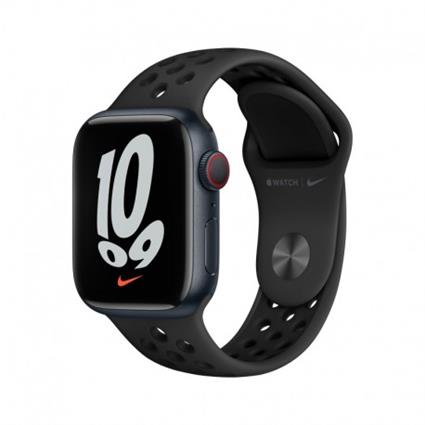 Watch Nike GPS+Cellular 41 mm Meia-noite com Bracelete Desportiva Nike Antracite/Preto