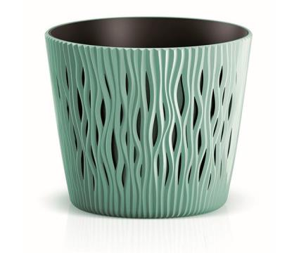 Vaso  Sandy Round (Verde - 18.9 x 18.9 x 16.5 cm)