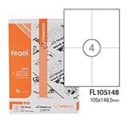 Etiquetas abel A4 105x148.5 Branca