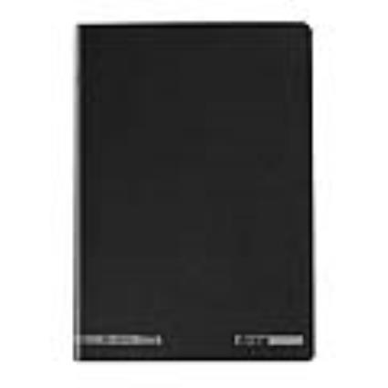 Caderno Agrafado Capa Preta A5 80f  Liso