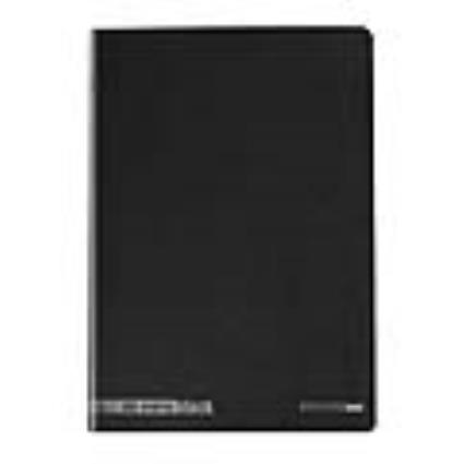 Caderno Agrafado Capa Preta A4 80f  Xadrez