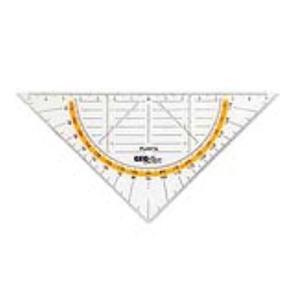 Esquadro Geometrico 16cm  Geoflex Transp.