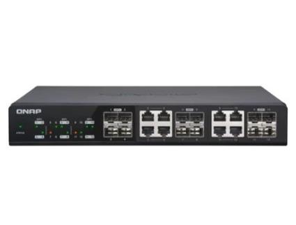 QNAP - QSW-M1208-8C - Interruptor - Administrado - 4 X 10 Gigabit Sfp+ + 8 X Combo 10 Gigabit SFP+/RJ-45 - Desktop, Montável em Trilho QSW-M1208-8C - Interruptor - Administrado - 4 X 10 Gigabit Sfp+ + 8 X Combo 10 Gigabit SFP+/RJ-45 - Desktop, Montável em Trilho