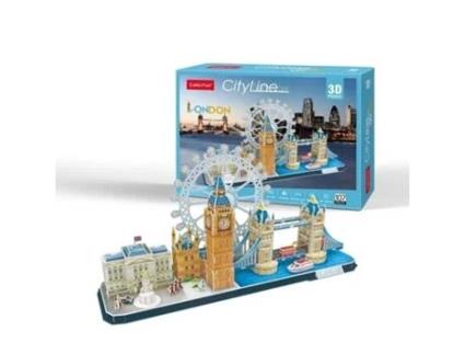 Puzzle 3d Cidade Londres - 107 Pcs