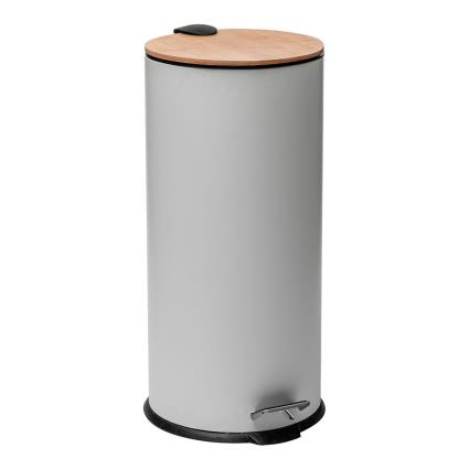 Balde De Cozinha Bambu-branco Coleção Baltik