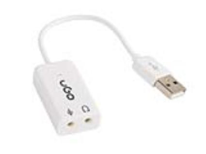 UKD-1086, USB 2.0, 3.5MM, BRANCO, 0,14 M, WIN.