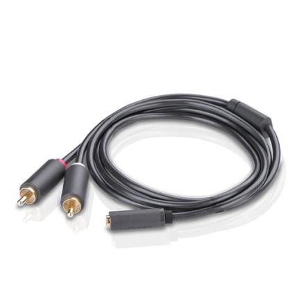 10561, 3.5MM, FÊMEA, 2 X RCA, MACHO, 0,2 M.