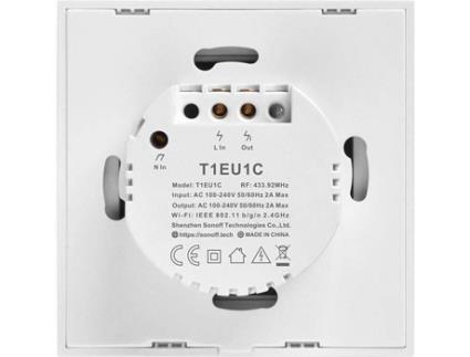 Interruptor Smart Wifi + Rf 433  T1 Eu Tx