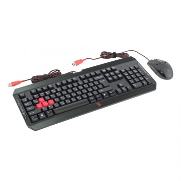 TECLADO + RATO GAMING   (Q100+S2) USB  - BLACK