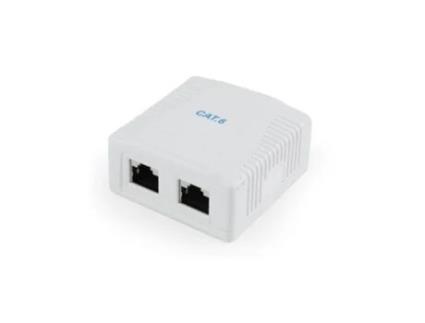 Caixa Tomadas Rede RJ45 2 Portas CAT6 Parede