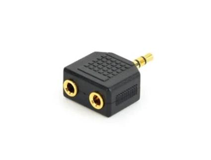 Adaptador 3.5mm p/ 2saidas para som  Preto