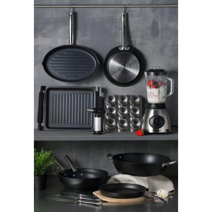 Panela  BGMP-1506-BK (Cinzento - Aço inox)