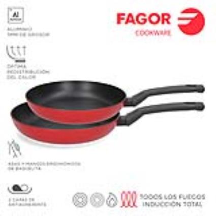 Frigideira Elan 3 Rouge Ø20+24cm Alumínio Extra Gr