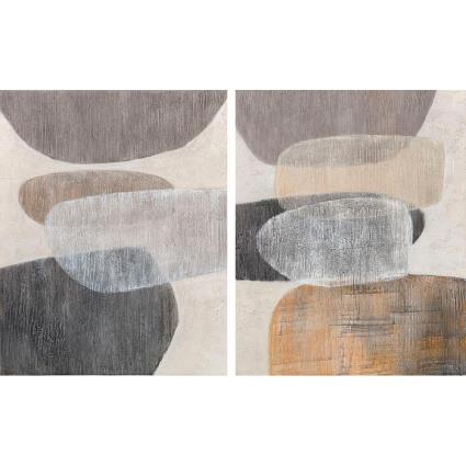 Pintura  Abstrato (80 x 2.4 x 100 cm) (2 pcs)