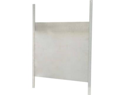 Porta de Galinheiro Deslizante  (Prateado - Metal - 40x43 cm)