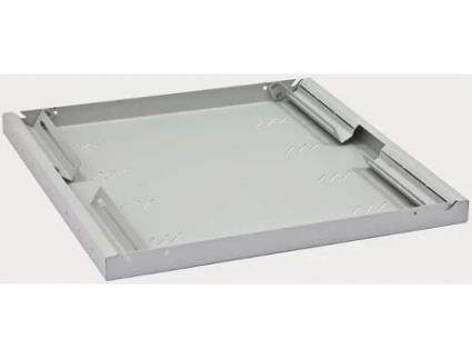 Shelf with perforation 1U 250mm, Creme, Ci.