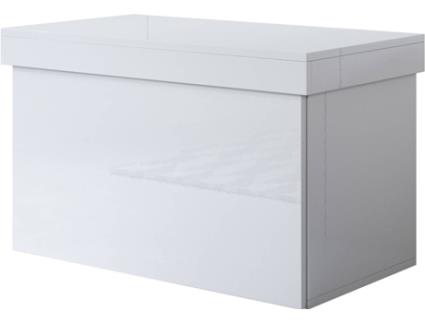 Sapateira MÓVEIS BONITOS Dorian (Branco - Melamina - 75 x 46 x 44 cm)