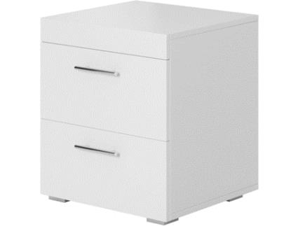 Mesa de Cabeceira MÓVEIS BONITOS Ciro (Branco - Melamina - 45x40x50 cm)