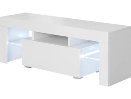 Móvel de TV MÓVEIS BONITOS Elio (160 x 35 x 53 cm - Melamina - Branco)
