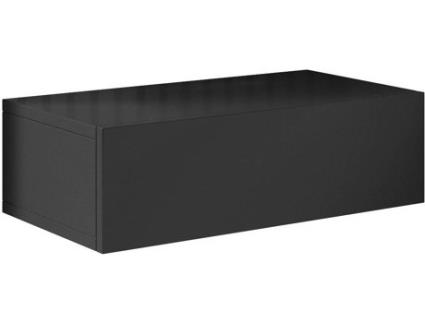 Mesa de Cabeceira MÓVEIS BONITOS Europa (Preto - Melamina - 46x34x15 cm)