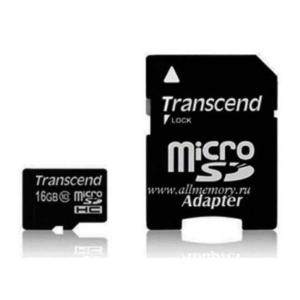 Cartão de Memória Micro SD com Adaptador  TS16GUSDHC10 16 GB Classe 10