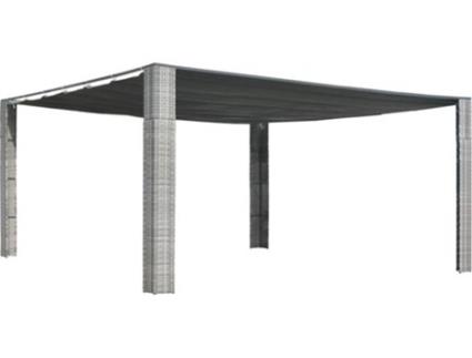 Pérgola  (Cinzento Antracite - Vime - 400x400x200 cm)