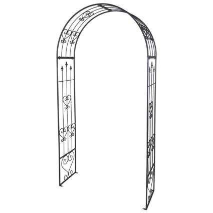 Arco de Jardim  Arcos de Jardim (Cinzento - Metal - 136x40x228 cm)