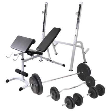 Banco de Musculação  275372 (Com Halteres - 90kg)