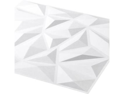 Painéis de Parede  (Branco - Fibra - 12 Peças)