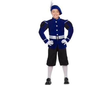 Fato de Menino  Pajem Real Azul (Tam: 3 a 4 anos)