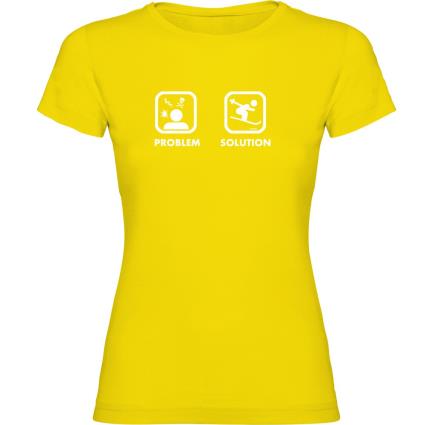 Camiseta De Manga Curta Problem Solution Ski M Yellow