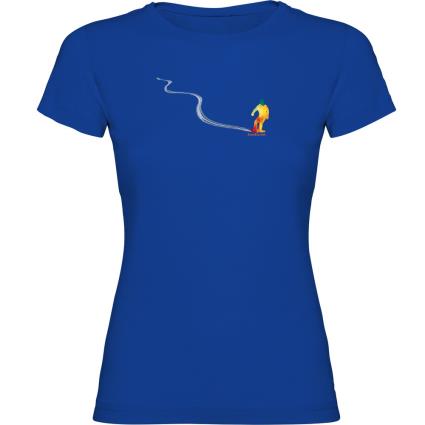 Camiseta De Manga Curta Snowboard Track 2XL Royal Blue