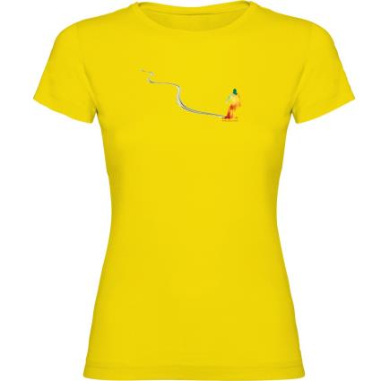 Camiseta De Manga Curta Snowboard Track S Yellow