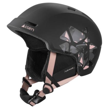 Capacete Meteor M Black Powder Pink Leaf
