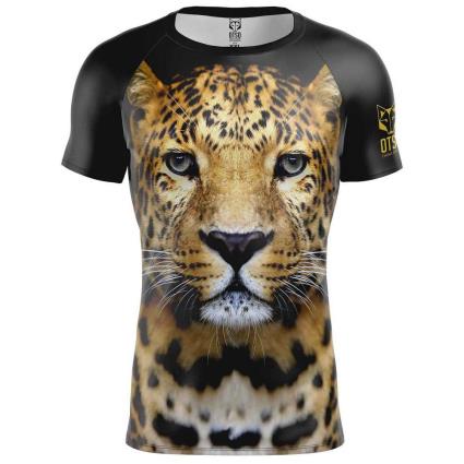 Manga Curta T-shirt T-shirt L Leopard