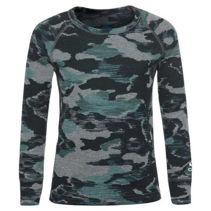 Camiseta De Manga Comprida Active Warm Eco 104 cm Steel Grey Melange / Jaded